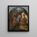 Sint Louis IX, koning van Frankrijk, ontvangt Pierre de Corbie - Lucas Franchoys de Jonge — ingelijst kunstwerk aan de muur