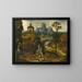 Een landschap met de terugkeer van de verloren zoon - Lucas Gassel — ingelijst kunstwerk aan de muur