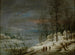 Winter Landscape Painting - Lucas van Uden — artwork view