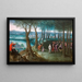 Promenade Impériale en Forêt devant le Château Neugebäude - Lucas van Valckenborch — framed artwork on a wall