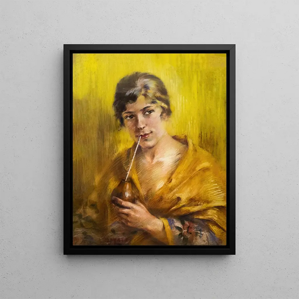 Luce Boyals - Odette Labouysse buvant du mat.webp