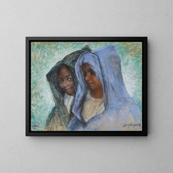 Jonge Marokkaanse Vrouwen - Lucien Lévy-Dhurmer — ingelijst kunstwerk aan de muur