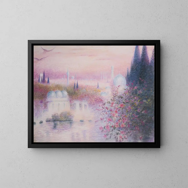 De rozen van Ispahan - Lucien Lévy-Dhurmer — ingelijst kunstwerk aan de muur