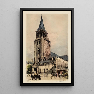 Lucien Marcelin Gautier - Lglise et la place SaintGermain des Prs.webp