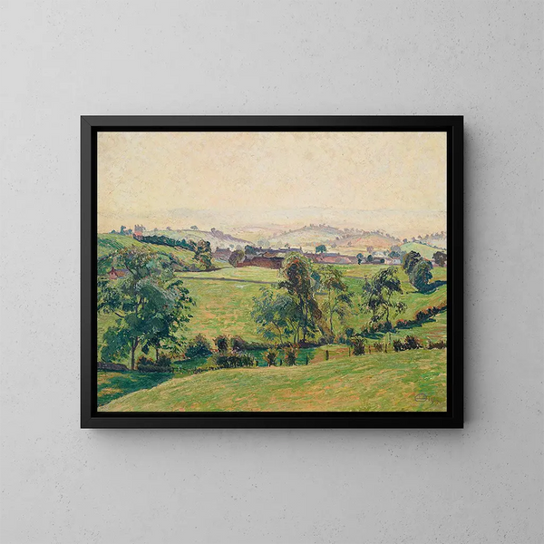 Middagrugwolkig in Brough - Lucien Pissarro — ingelijst kunstwerk aan de muur