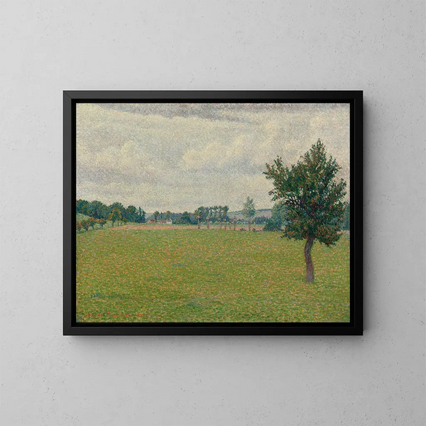 Prairie de Thierceville - Lucien Pissarro — ingelijst kunstwerk aan de muur