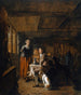 Jagers in een herberg - Ludolf de Jongh — weergave van het kunstwerk