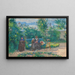 In de tuin van het Hermitage, Pontoise - Ludovic Piette — ingelijst kunstwerk aan de muur
