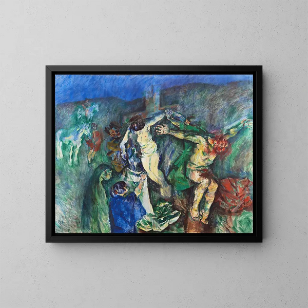 Calvaire - Ludvig Karsten — ingelijst kunstwerk aan de muur