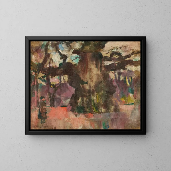Le grand chêne - Ludvig Karsten — ingelijst kunstwerk aan de muur
