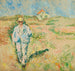 van een man in het wit in een landschap van Skagen - Ludvig Karsten — weergave van het kunstwerk