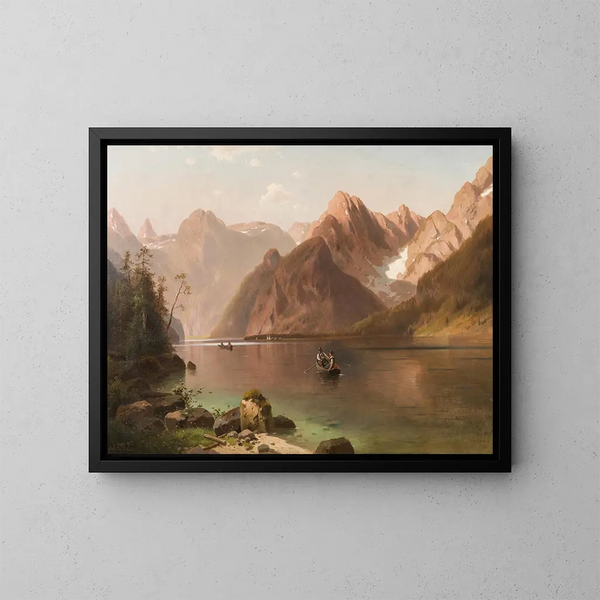 Lac alpin - Ludvík Bartók — ingelijst kunstwerk aan de muur