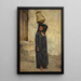 Een Egyptische waterdrager - Ludwig Deutsch — ingelijst kunstwerk aan de muur