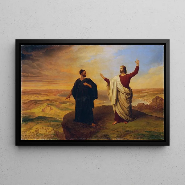 Ludwig Ferdinand Schnorr von Carolsfeld - The temptation of Christ.webp