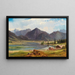 van Ludwig Halauska's Schilderij Le Plansee in Tirol — ingelijst kunstwerk aan de muur