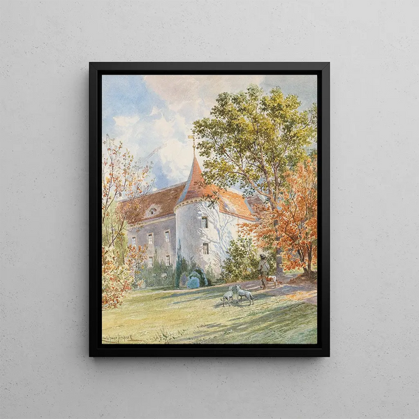 Ludwig Hans Fischer - Jagdschlssl im herbstlichen Sonnenlicht.webp