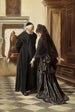 Een serieus gesprek - Ludwig Johann Passini — weergave van het kunstwerk