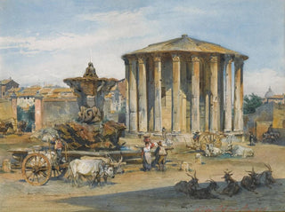 Ludwig Johann Passini - The Temple Of Vesta Rome.webp