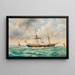 an imperial and royal yacht - Ludwig Rubelli von Sturmfest — framed artwork on a wall