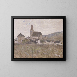 Weissenkirchen - Ludwig Sigmundt — ingelijst kunstwerk aan de muur