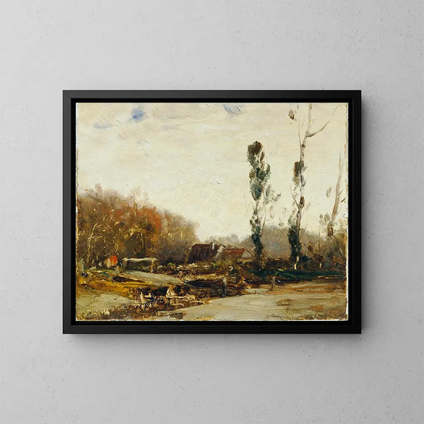 Landschap bij Bernried - Ludwig Willroider — ingelijst kunstwerk aan de muur