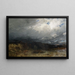 Moorland covered with clouds in the foothills - Ludwig Willroider — framed artwork on a wall
