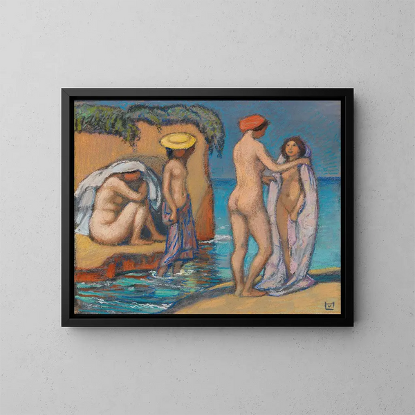 Zomerdag - Ludwig von Hofmann — ingelijst kunstwerk aan de muur