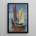 Zeilboot - Ludwik Misky — ingelijst kunstwerk aan de muur