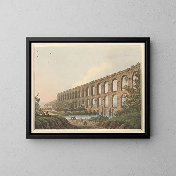 Aquaduct bij Belgrado - Luigi Mayer — ingelijst kunstwerk aan de muur