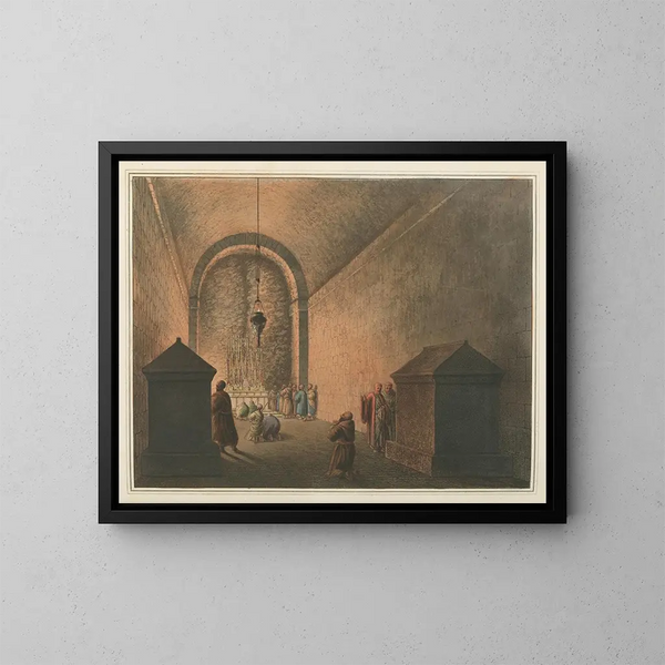 Kapel van de Mont-Calvaire - Luigi Mayer — ingelijst kunstwerk aan de muur
