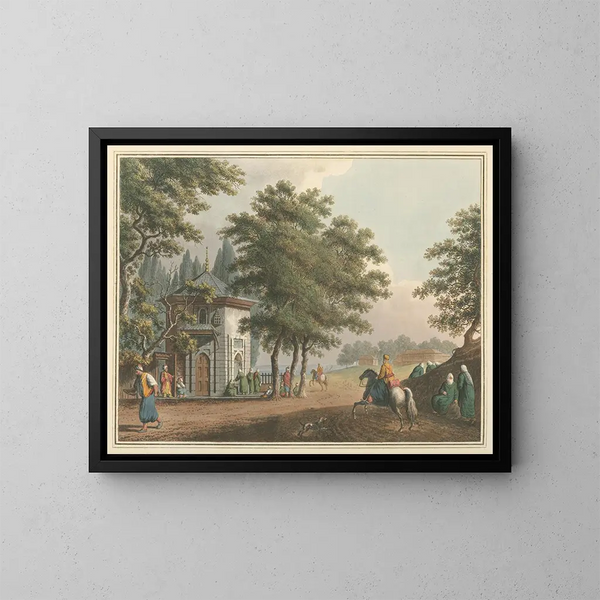 Pera - Luigi Mayer — ingelijst kunstwerk aan de muur