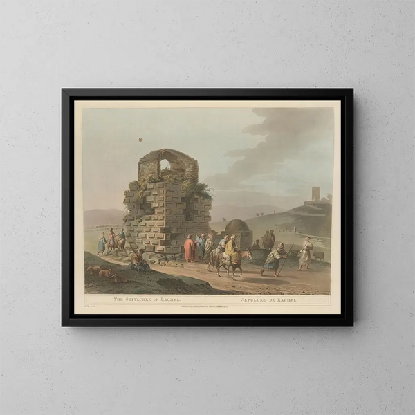 Sépulcre de Rachel - Luigi Mayer — ingelijst kunstwerk aan de muur
