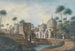 Grafstenen van grote Arabische heiligen te zien in de omgeving van Rosetta Egypte - Luigi Mayer — weergave van het kunstwerk