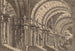 Een monumentale gewelfde zaal met een rokend altaar - Luigi Tasca — weergave van het kunstwerk