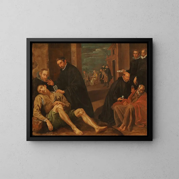 La montre Pain-Oeuf - Luis Tristán — ingelijst kunstwerk aan de muur