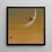 Crescent Moon - Shibata Zeshin — framed artwork on a wall