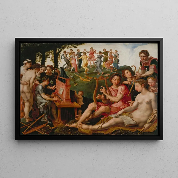 Maarten Van Heemskerck - Apollo and the Muses.webp