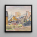 Landschap - Ella Mtik — ingelijst kunstwerk aan de muur