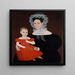 Madame Mayer en haar dochter - Ammi Phillips — ingelijst kunstwerk aan de muur