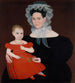 Madame Mayer en haar dochter - Ammi Phillips — weergave van het kunstwerk
