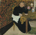 Madame Vuillard met een roze kopje - Édouard Vuillard — weergave van het kunstwerk