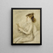 Portret van Sarah Bernhardt 1844-1923 toneelkunstenaar - Madeleine Cartailhac — ingelijst kunstwerk aan de muur
