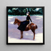 Mademoiselle Meuriot sur son poney - Jacquesmile Blanche — ingelijst kunstwerk aan de muur