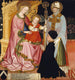 Madonna en Kind met de schenker Pietro de Lardi gepresenteerd door Sint Nicolaas - Meester GZ — weergave van het kunstwerk