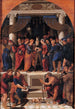 Reproductie van het schilderij Le Mariage de la Vierge - Maestro dei Dodici Apostoli