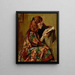 Meisje lezend - Magnus Enckell — ingelijst kunstwerk aan de muur