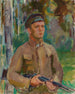 De boswachter Gunnar Arnkil - Magnus Enckell — weergave van het kunstwerk