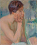 Verloren in gedachten - Magnus Enckell — weergave van het kunstwerk