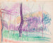 Landschap met bomen - Magnus Enckell — weergave van het kunstwerk