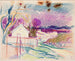 Landschap met huizen langs de weg - Magnus Enckell — weergave van het kunstwerk
